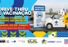 DRIVE-THRU DE VACINAÇÃO CONTRA A INFLUENZA ACONTECE NESTE SÁBADO NA ORLA II DE JUAZEIRO